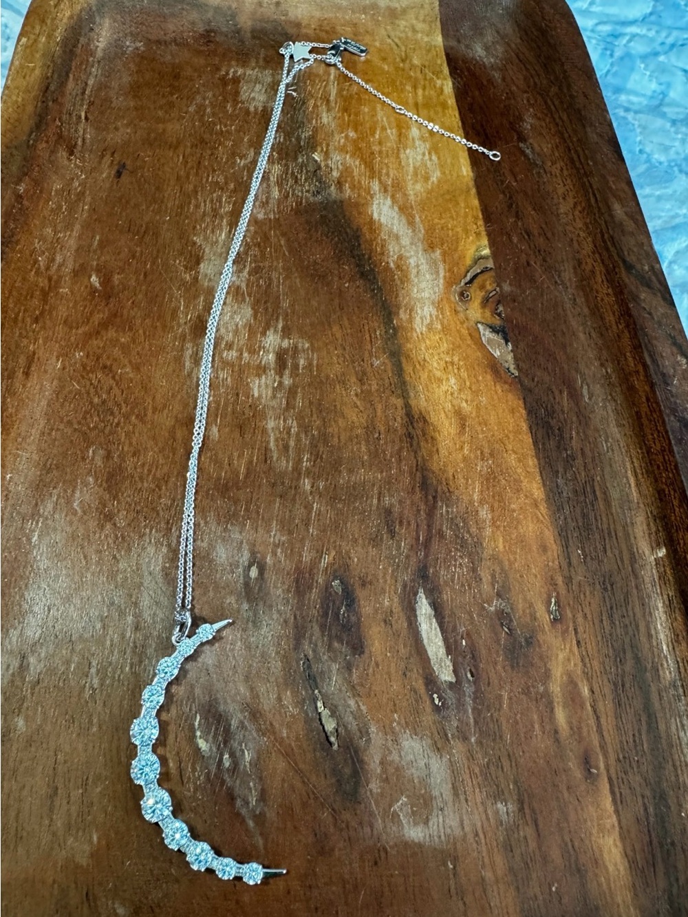 Melinda Maria What Dreams are Made Of Silver and Diamonette Necklace New